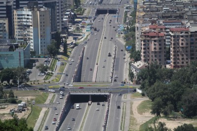 Axe routier à Almaty