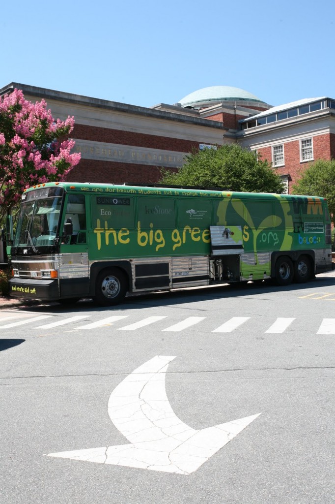 Le Big Green Bus à Chapel Hill, NC