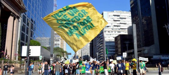 Manifestation contre Ricardo Teixeira à Sao Paulo