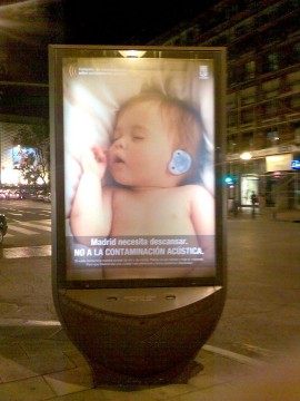 Campagne anti-bruits 2008 à Madrid