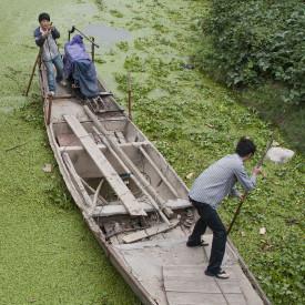 Pollution des eaux à Haining. © Simon Lim (AFP/Getty Images)