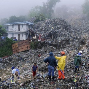 Baguio sous les déchets. © www.news.cn
