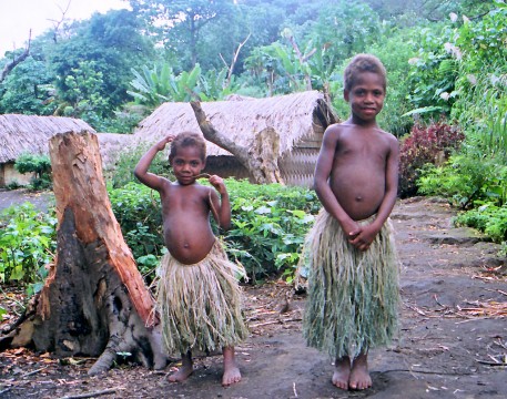 Enfants de l'île de Tanna.