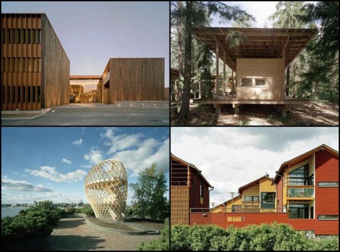 Projets d'architecture bois en Finlande.