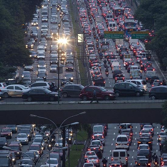 Embouteillage à Sao Paulo. © Caio Guatelli (Folhapress)