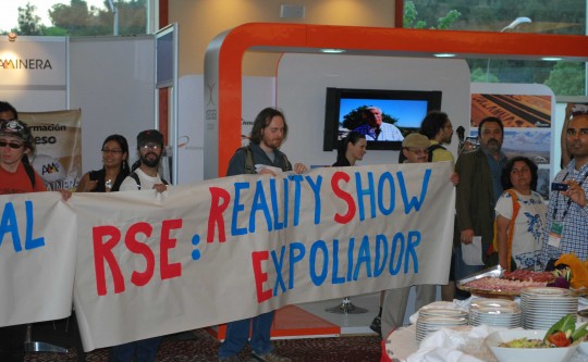 Manifestation RSE au Chili.