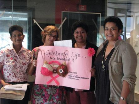 Des membres du Fiji Cancer Society.