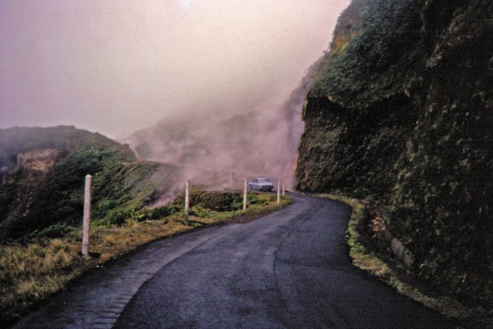 La route de la Soufrière en 1976.