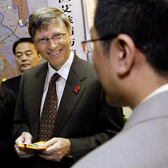 Bill Gates à Pékin. © Bill & Melinda Gates Foundation