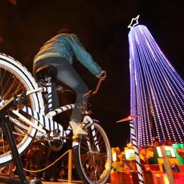 Noël à vélo. © Agencia EFE